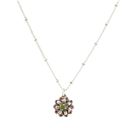 Layered Crystal Flower Necklace
