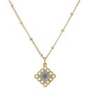 Mixed Metal Diamond Necklace