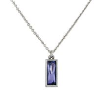 Crystal Rectangle Necklace
