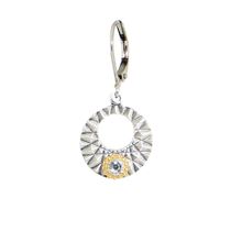 Textured Crystal Hoop