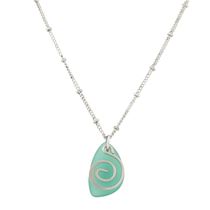 Frosted Swirl Necklace
