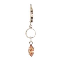 Crystal Navette Dangle