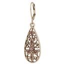 Filigree Crystal Teardrop Earring