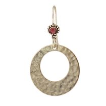 Hammered Hoop Crystal